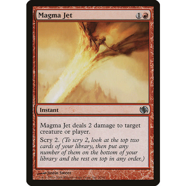 Magic: The Gathering Magma Jet (052) Moderately Played