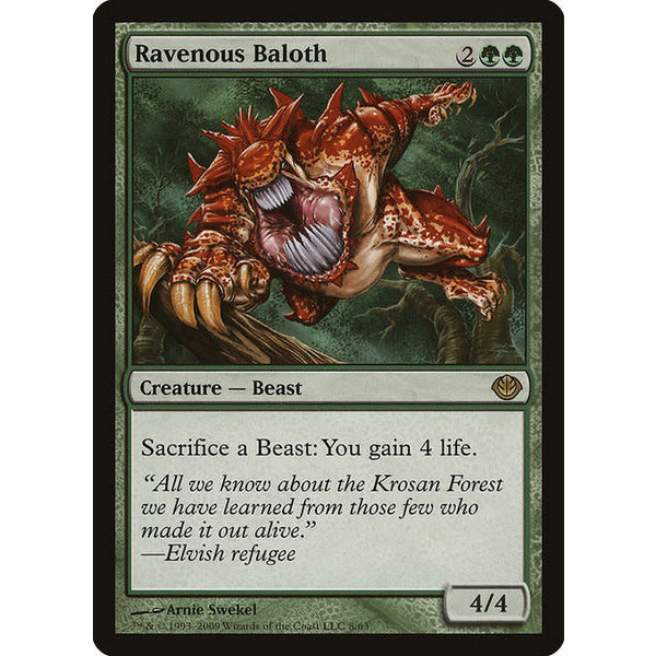 Magic: The Gathering Ravenous Baloth (008) Lightly Played