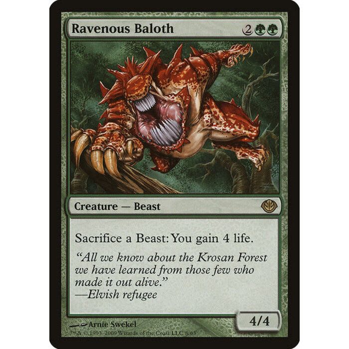 Magic: The Gathering Ravenous Baloth (008) Lightly Played