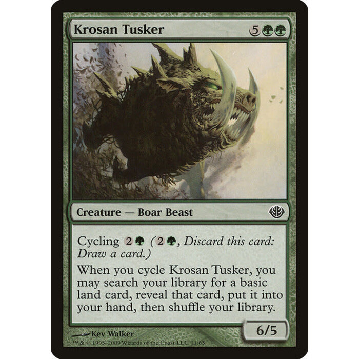 Magic: The Gathering Krosan Tusker (011) Moderately Played