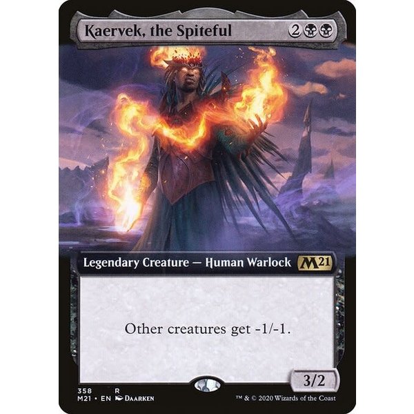 Magic: The Gathering Kaervek, the Spiteful (Extended Art) (358) Lightly Played