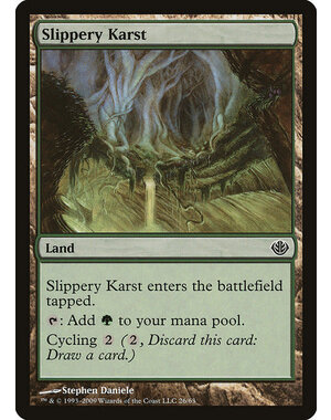 Magic: The Gathering Slippery Karst (026) Moderately Played