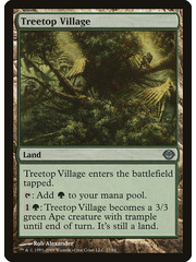 Magic: The Gathering Treetop Village (027) Moderately Played