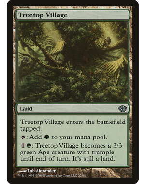 Magic: The Gathering Treetop Village (027) Moderately Played