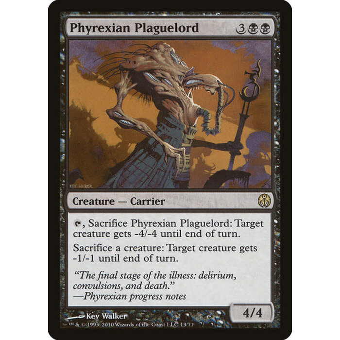 Magic: The Gathering Phyrexian Plaguelord (013) Moderately Played