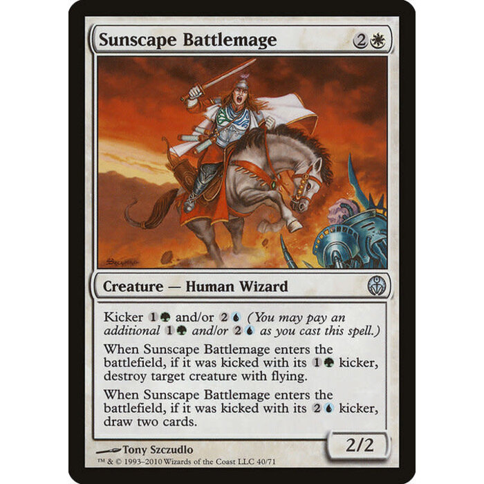 Magic: The Gathering Sunscape Battlemage (040) Moderately Played
