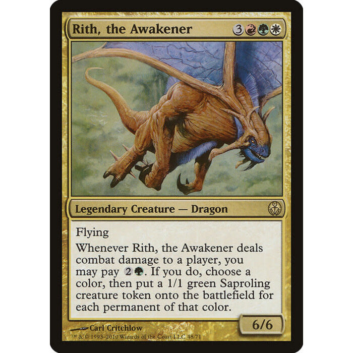 Magic: The Gathering Rith, the Awakener (048) Moderately Played