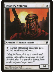 Magic: The Gathering Infantry Veteran (004) Moderately Played