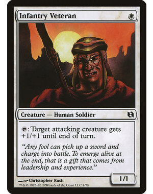 Magic: The Gathering Infantry Veteran (004) Moderately Played