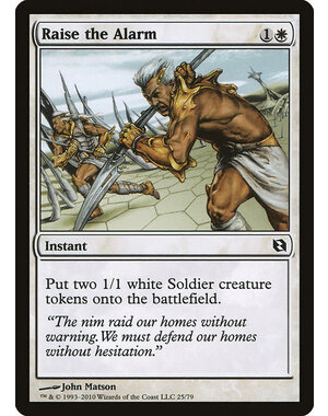 Magic: The Gathering Raise the Alarm (025) Moderately Played