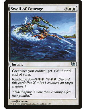 Magic: The Gathering Swell of Courage (031) Lightly Played