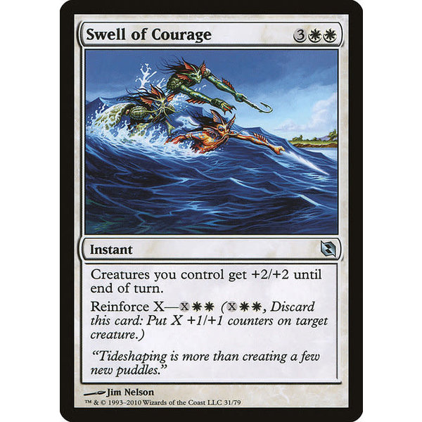 Magic: The Gathering Swell of Courage (031) Lightly Played