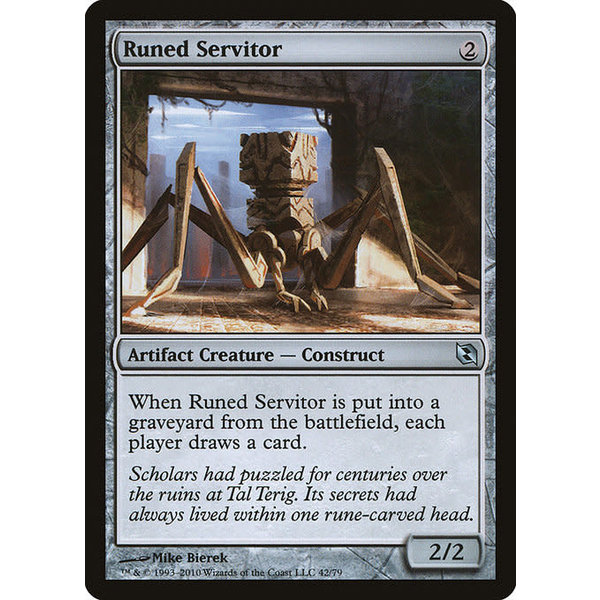 Magic: The Gathering Runed Servitor (042) Moderately Played