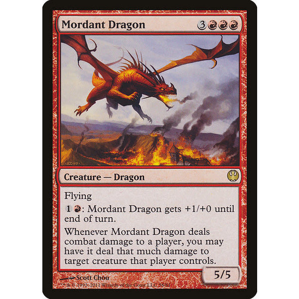 Magic: The Gathering Mordant Dragon (058) Moderately Played