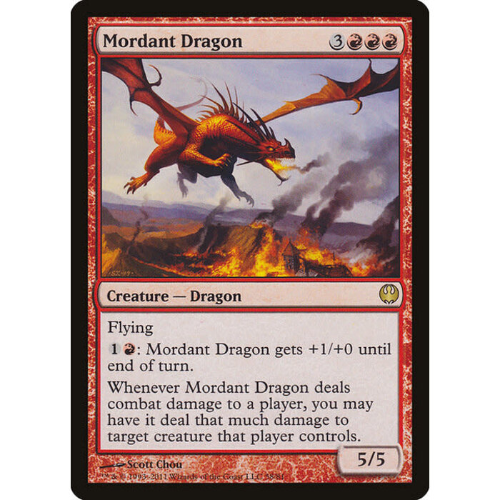 Magic: The Gathering Mordant Dragon (058) Lightly Played