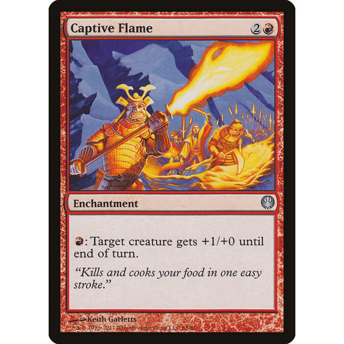 Magic: The Gathering Captive Flame (068) Moderately Played