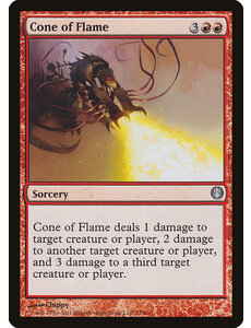 Magic: The Gathering Cone of Flame (075) Moderately Played