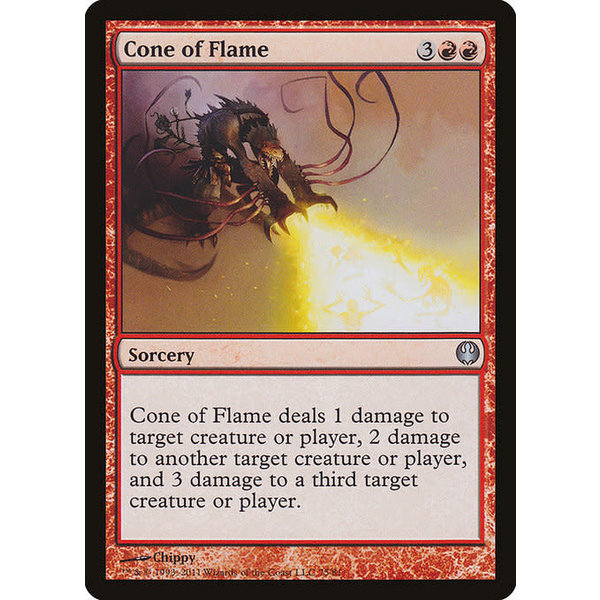 Magic: The Gathering Cone of Flame (075) Moderately Played