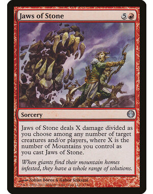 Magic: The Gathering Jaws of Stone (077) Moderately Played
