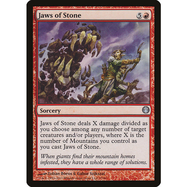 Magic: The Gathering Jaws of Stone (077) Moderately Played