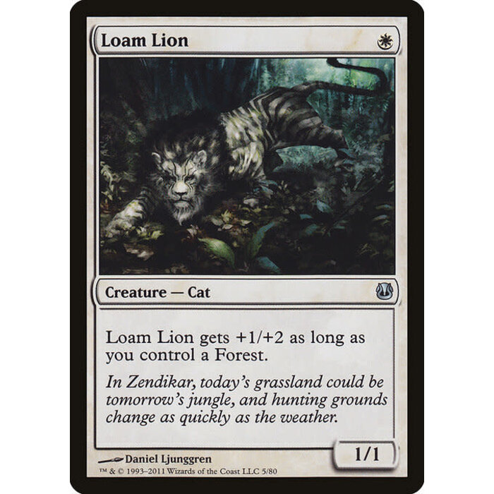 Magic: The Gathering Loam Lion (005) Moderately Played