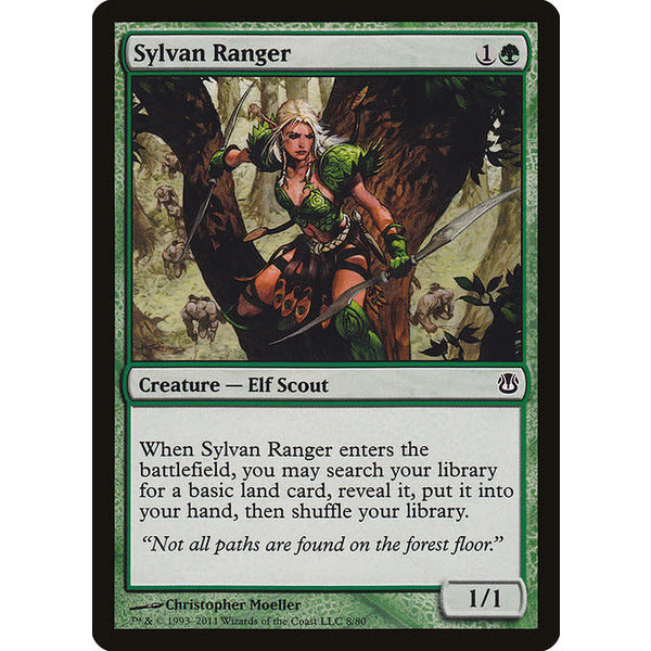 Magic: The Gathering Sylvan Ranger (008) Moderately Played