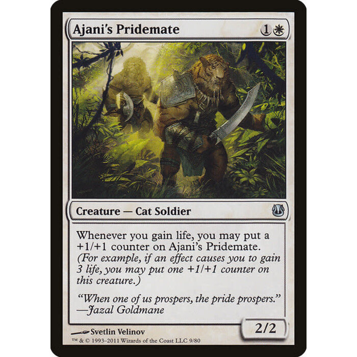 Magic: The Gathering Ajani's Pridemate (009) Moderately Played