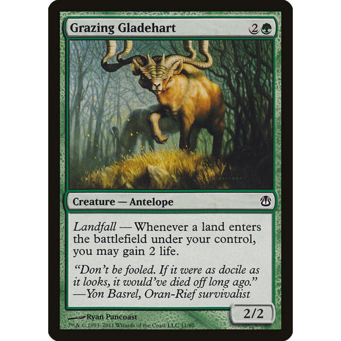 Magic: The Gathering Grazing Gladehart (011) Moderately Played