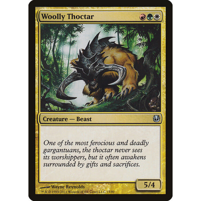 Magic: The Gathering Woolly Thoctar (013) Moderately Played