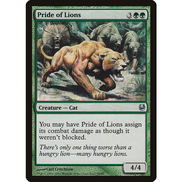 Magic: The Gathering Pride of Lions (019) Moderately Played