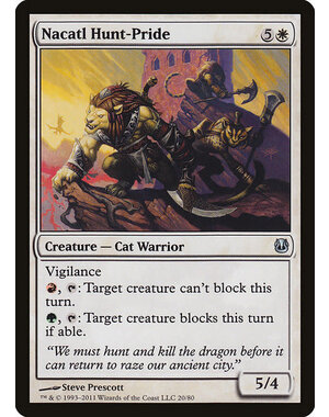 Magic: The Gathering Nacatl Hunt-Pride (020) Moderately Played