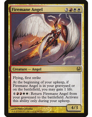 Magic: The Gathering Firemane Angel (021) Moderately Played