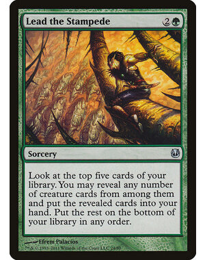 Magic: The Gathering Lead the Stampede (024) Moderately Played