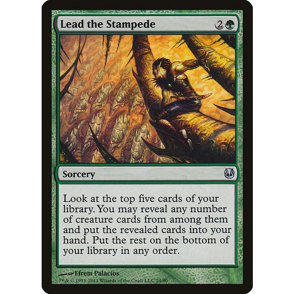 Magic: The Gathering Lead the Stampede (024) Moderately Played