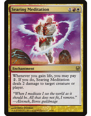 Magic: The Gathering Searing Meditation (027) Moderately Played
