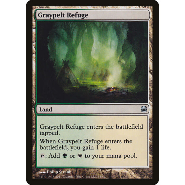 Magic: The Gathering Graypelt Refuge (033) Moderately Played