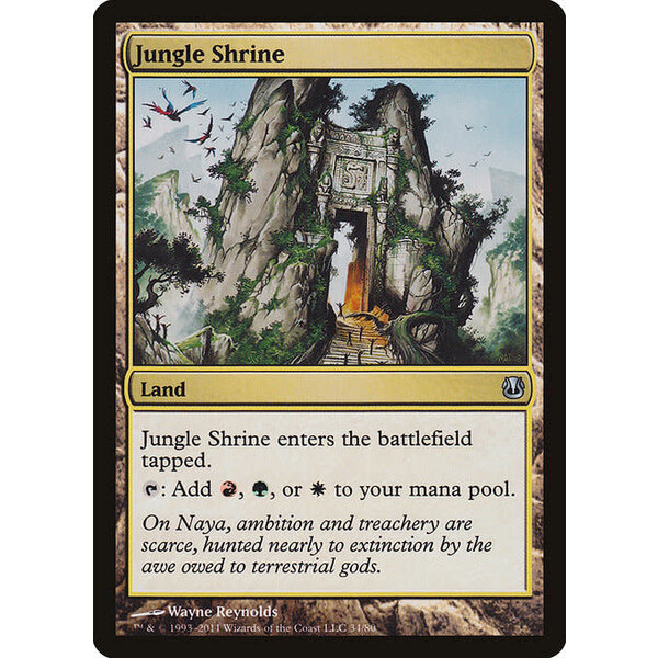 Magic: The Gathering Jungle Shrine (034) Moderately Played