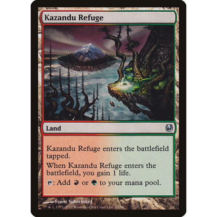 Magic: The Gathering Kazandu Refuge (035) Moderately Played