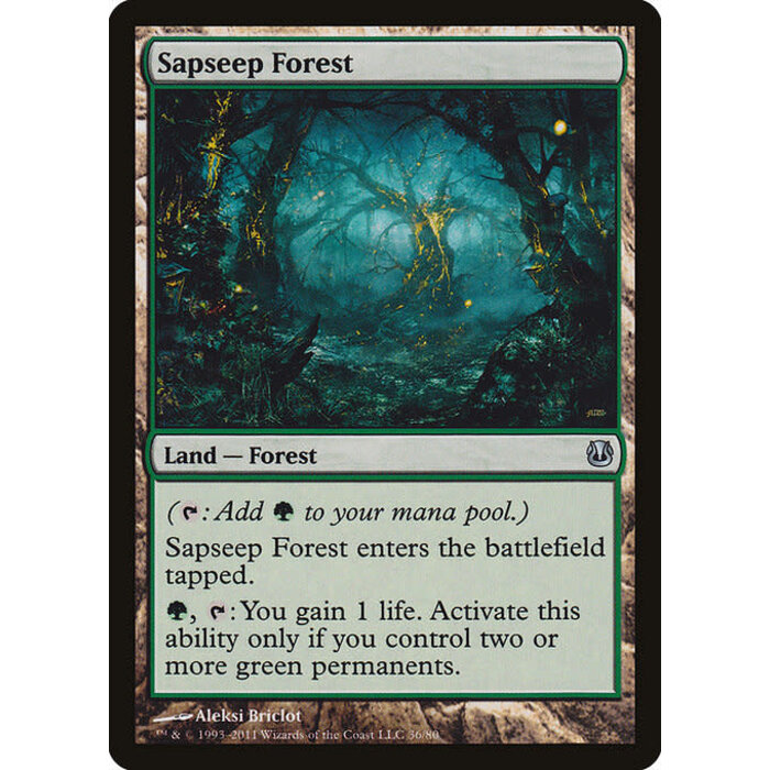 Magic: The Gathering Sapseep Forest (036) Heavily Played