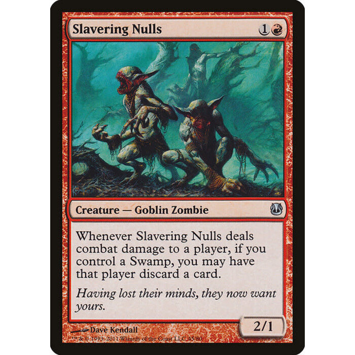 Magic: The Gathering Slavering Nulls (045) Moderately Played