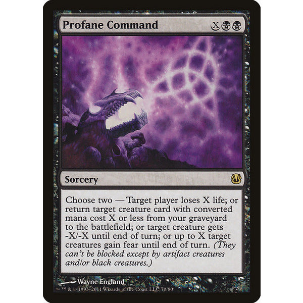 Magic: The Gathering Profane Command (070) Moderately Played