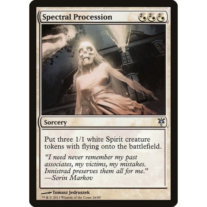 Magic: The Gathering Spectral Procession (026) Moderately Played