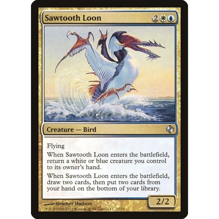 Magic: The Gathering Sawtooth Loon (017) Moderately Played
