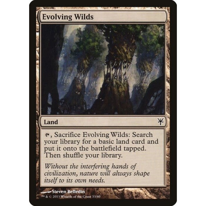 Magic: The Gathering Evolving Wilds (033) Moderately Played