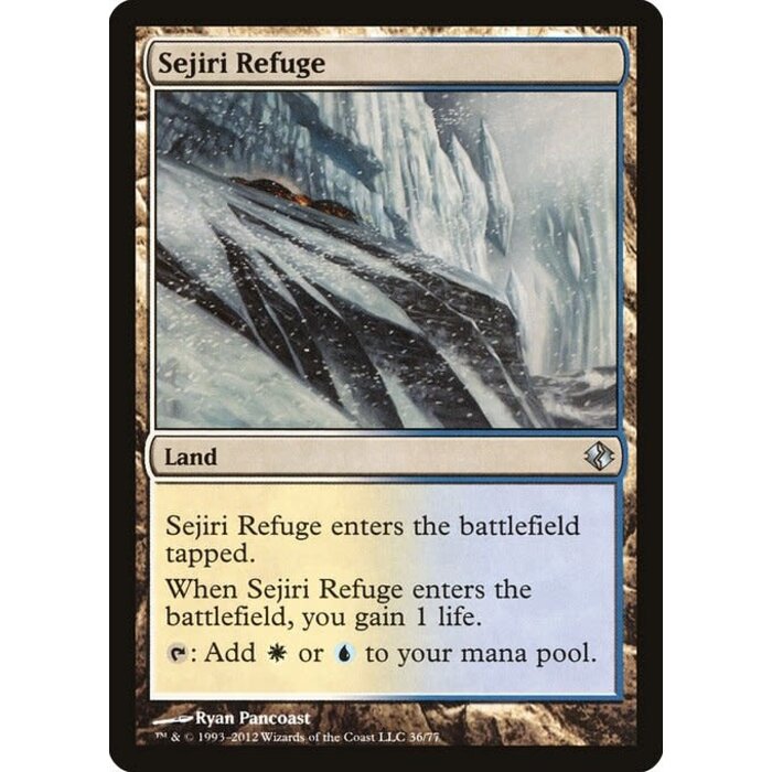 Magic: The Gathering Sejiri Refuge (036) Moderately Played