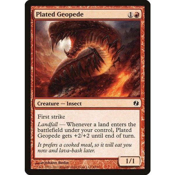 Magic: The Gathering Plated Geopede (045) Moderately Played