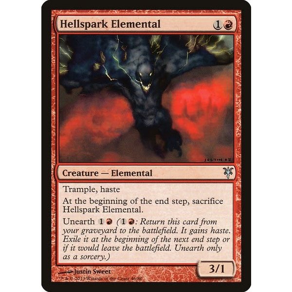 Magic: The Gathering Hellspark Elemental (046) Lightly Played