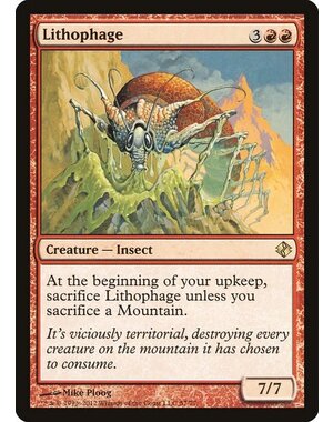 Magic: The Gathering Lithophage (057) Moderately Played