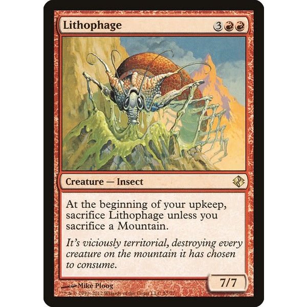 Magic: The Gathering Lithophage (057) Moderately Played
