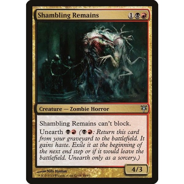 Magic: The Gathering Shambling Remains (048) Moderately Played